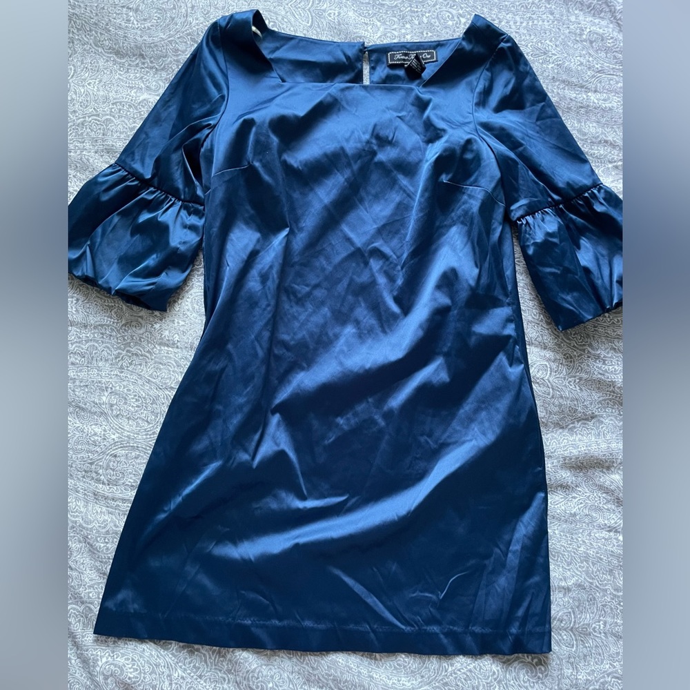 Forever 21 Satin Blue Dress